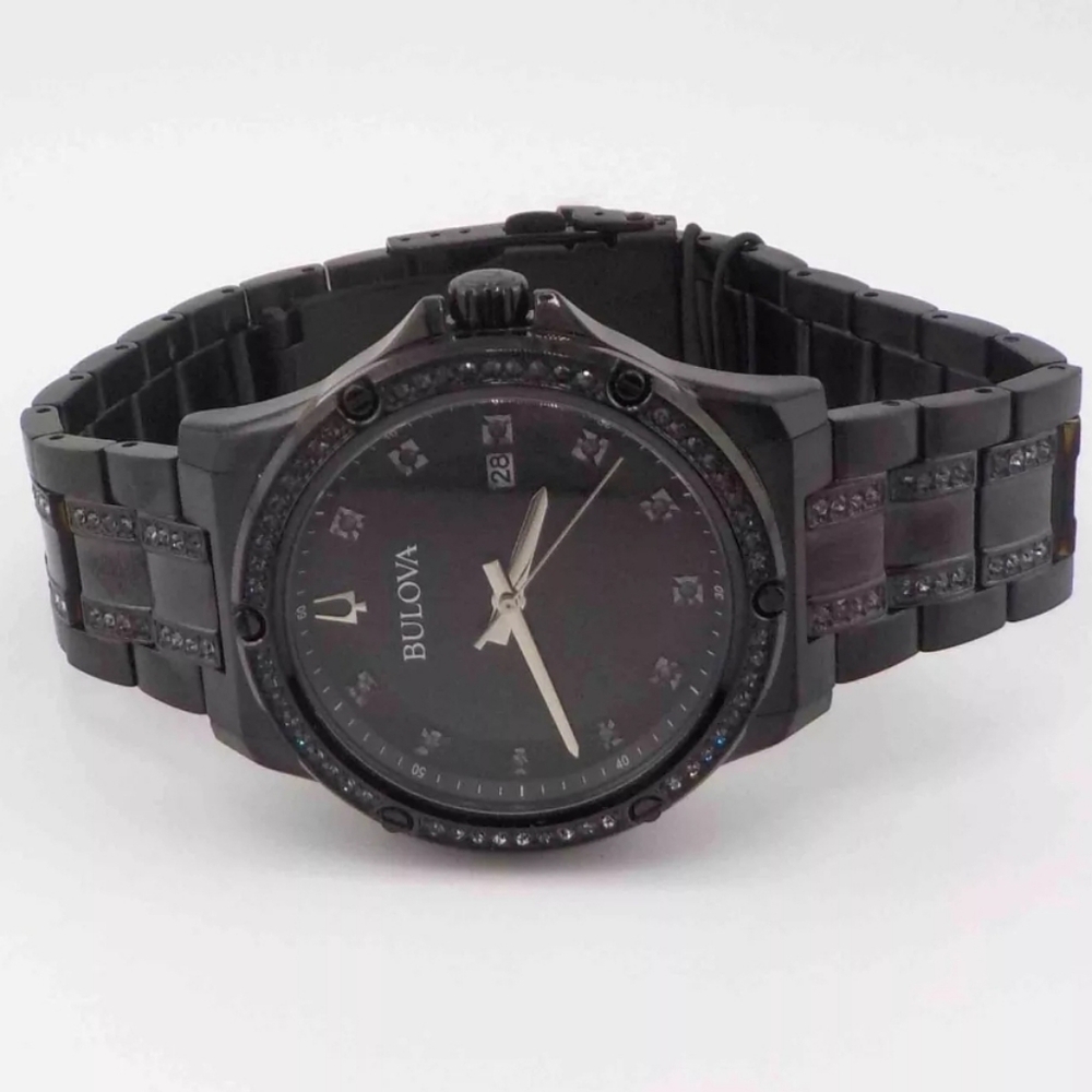***BRAND NEW*** Bulova Ion PVD  Stainless Steel Black Dial Watch - Picture 5 of 8